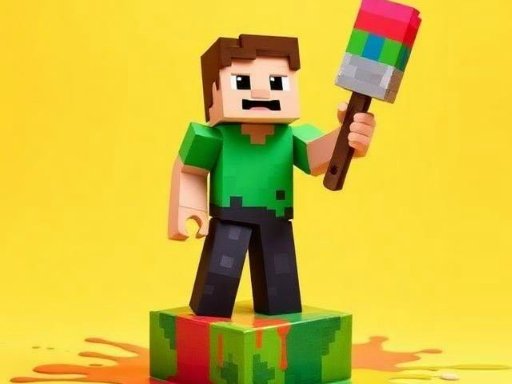 BTS Minecraft Coloring Time