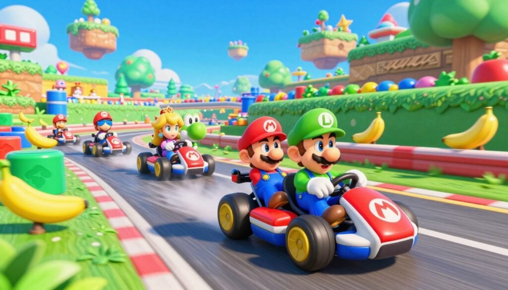 Mario Kart 8 Deluxe racing fun